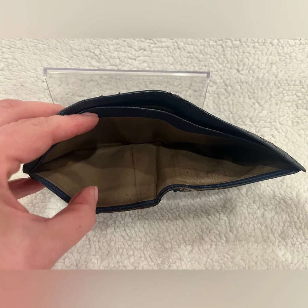 Bottega Veneta Woven Leather Wallet in Black
